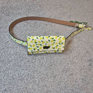 Kate Spade Logo Belt Bag Fanny Pack Lemon Size L/XL
